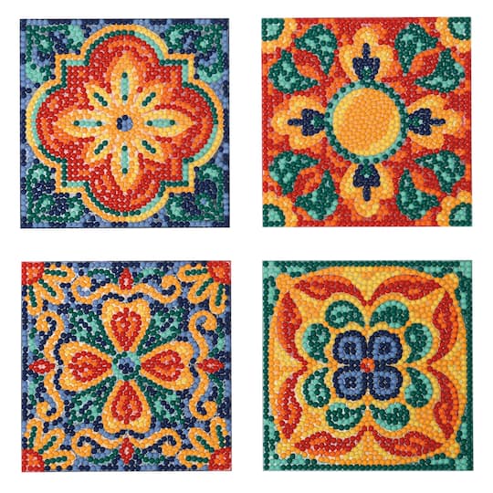 Italian Tile Diamond Art Coaster Kit by Make Market®